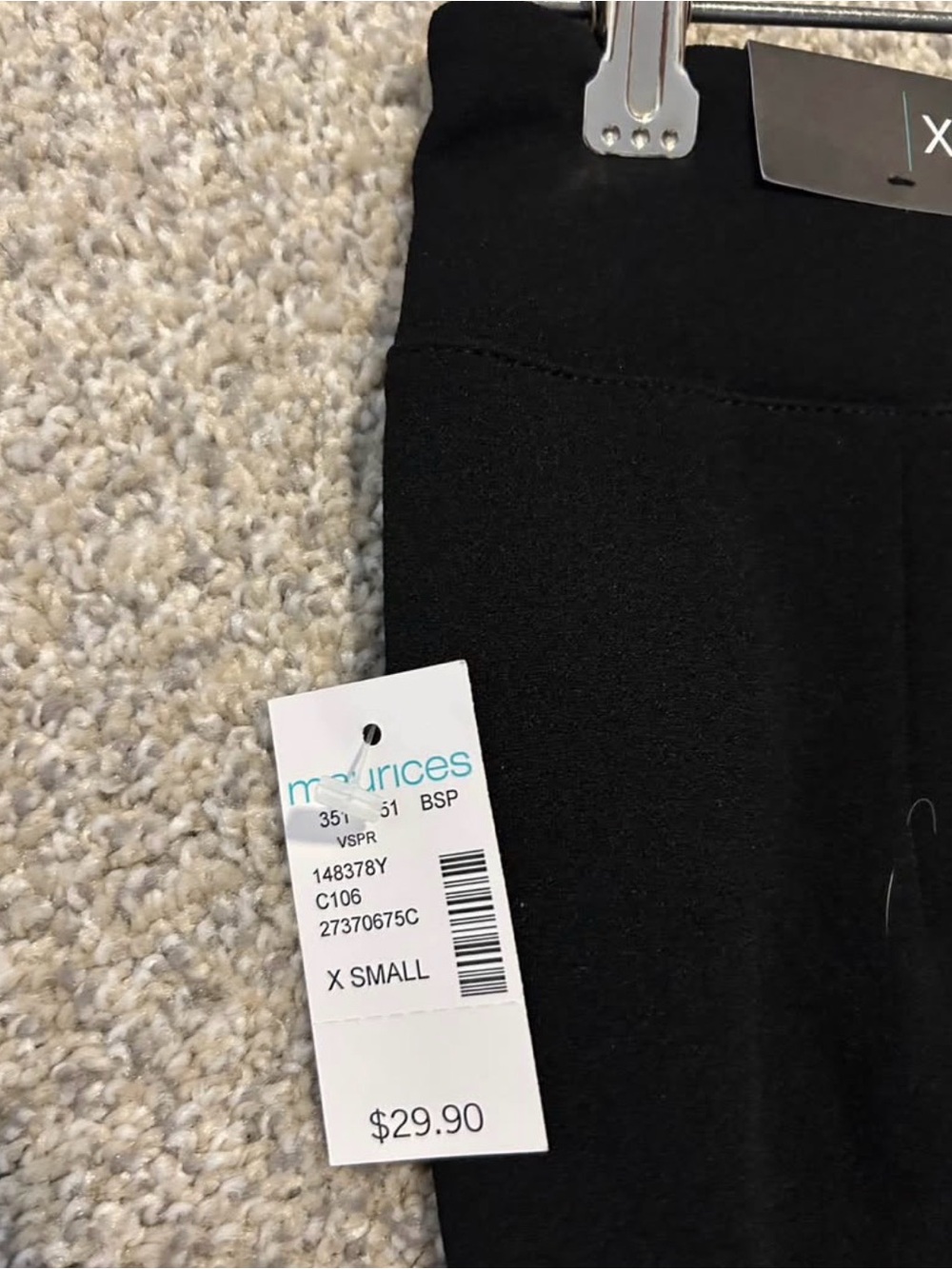 Maurices Black Pencil Skirt with Subtle Back Vent - Picture 2 of 3